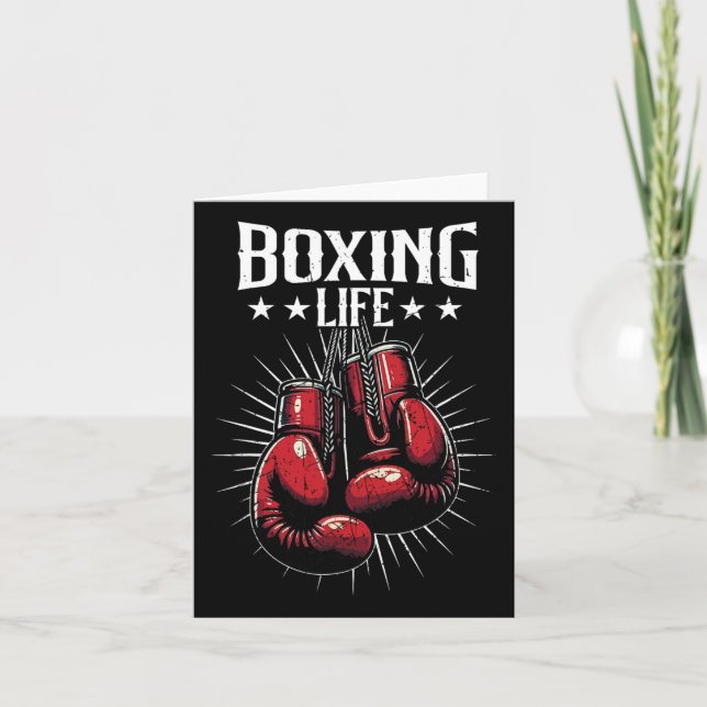 Boxing Life Kickboxing Lovers Kickboxer Profession Card (Front)