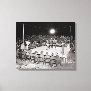 Boxing Match, 1919 Canvas Print