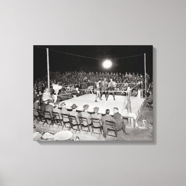 Boxing Match, 1919 Canvas Print (Front)