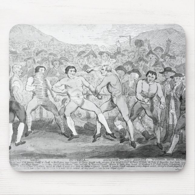 Boxing match between Thomas Futrell & John Mouse Pad (Front)