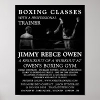 Boxing Match Champion, Boxing Class Advert
