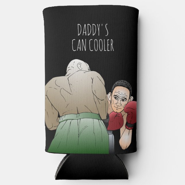 Boxing Match Father's Day Seltzer Can Cooler (Front)
