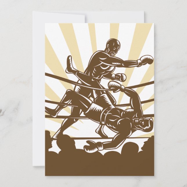 Boxing Match Invitations (Front)