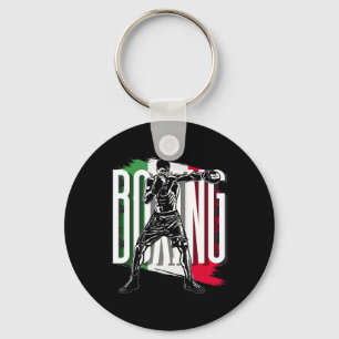 Boxing , Mexican Flag Keychain