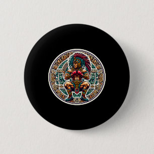 Boxing Mexico Funny Mexican Vintage Style Boxing F 2 Inch Round Button