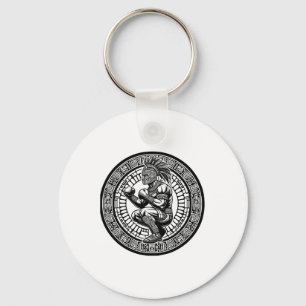 Boxing Mexico Funny Mexican Vintage Style Boxing M Keychain