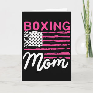 Boxing Mom Boxing Mother Kickboxing Mommy Mama Mot Card