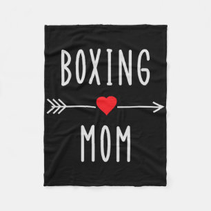Boxing Mom Funny Womens Boxing Mma Muay Thai Mom G Fleece Blanket