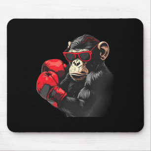 Boxing Monkey Lover Boxing Gloves Kickboxing Funny Mouse Pad