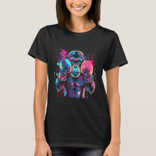 Boxing Monkey Lover Boxing Gloves Kickboxing Funny T-Shirt