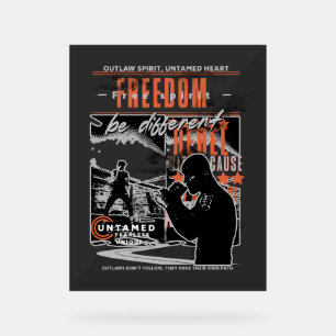 Boxing Motivation Rebel Fighter Gym Decor