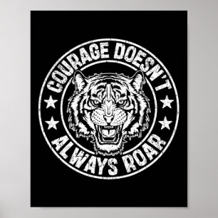 Boxing Motivational Courage Empowerment Poster