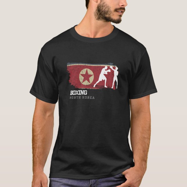 Boxing North Korea Combat Sports Fighter Boxing  1 T-Shirt (Front)
