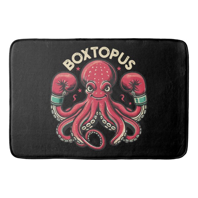Boxing Octopus - Boxtopus Bath Mat (Front)