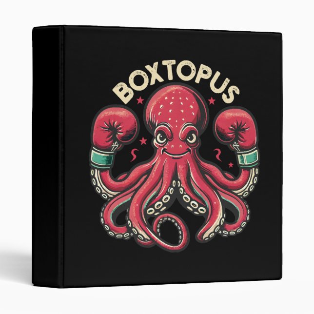 Boxing Octopus - Boxtopus Binder (Front/Spine)