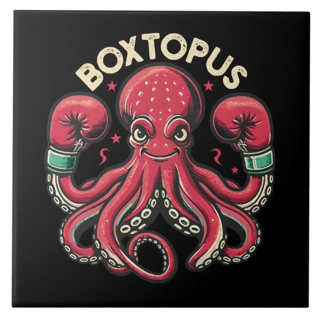 Boxing Octopus - Boxtopus Tile (Front)