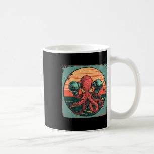 Boxing Octopus Lover Ocean Sea Creature Boxer Kick Coffee Mug
