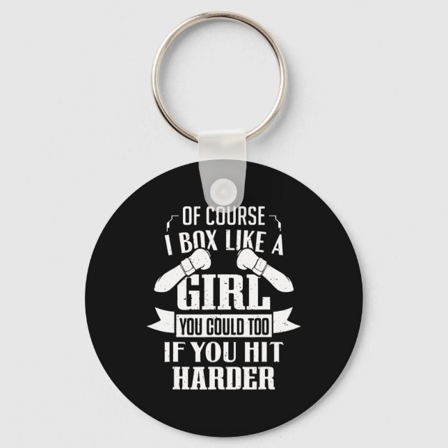 Boxing Outfit For Boxer Boxing Gloves  Keychain (Front)