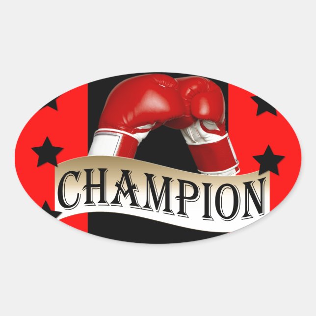 BOXING OVAL STICKER (Front)