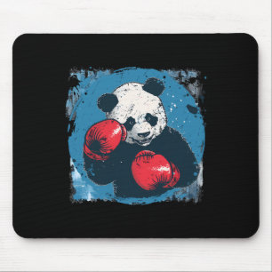 Boxing Panda Lover Boxing Gloves Kickboxing Funny  Mouse Pad