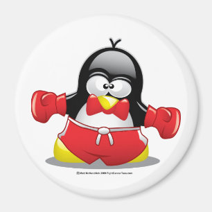Boxing Penguin Magnet