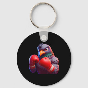 Boxing Pigeon Boxer Kickboxer Mma Fighter Combat S Keychain