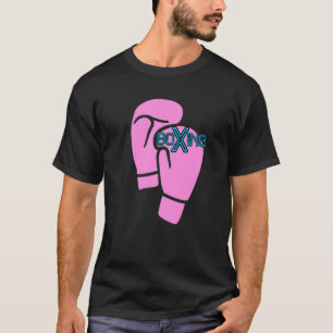 Boxing Pink Boxing Gloves Boxer Women Girls T-Shirt
