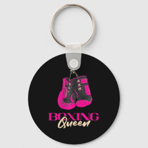 Boxing Queen Kickboxer Kickboxing Boxing Gloves Bo Keychain