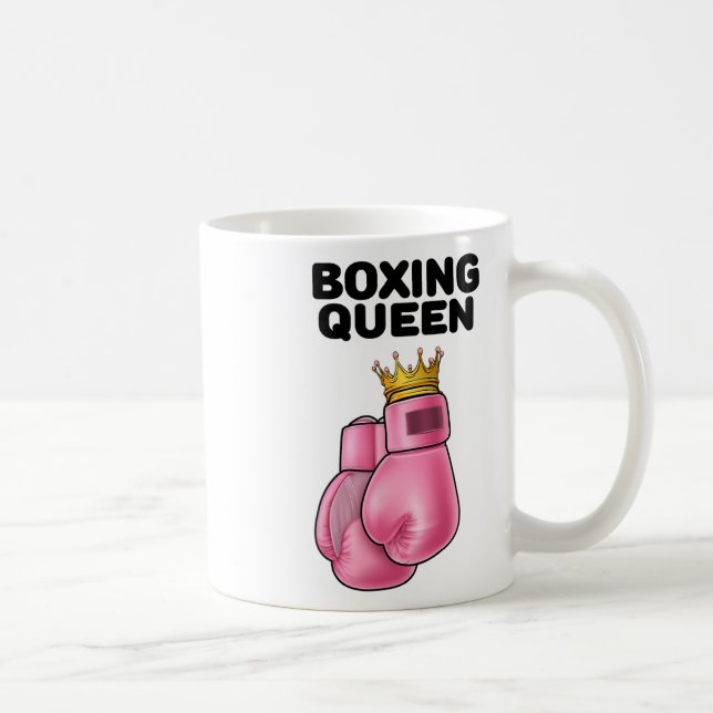 Boxing Queen Womens Boxing Girls Boxer Boxing 1  Coffee Mug (Right)