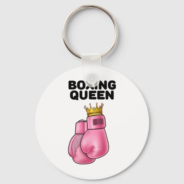 Boxing Queen Womens Boxing Girls Boxer Boxing 1  Keychain (Front)
