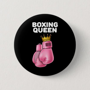 Boxing Queen Womens Boxing Girls Boxer Boxing 2 Inch Round Button