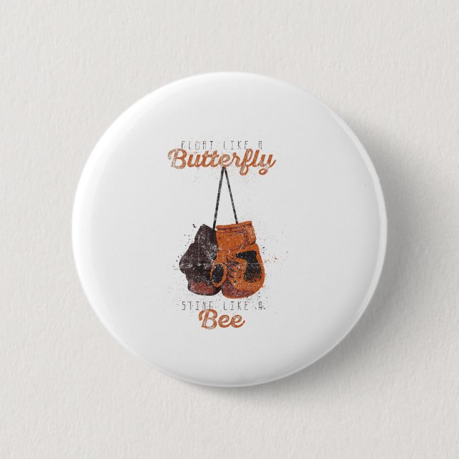 Boxing Quote  2 Inch Round Button (Front)