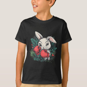Boxing Rabbit With Boxing Gloves Kickboxing Funny  T-Shirt