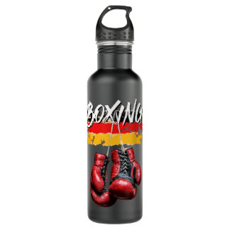 Boxing Red Gloves and German flag Sports Gift 516 710 Ml Water Bottle