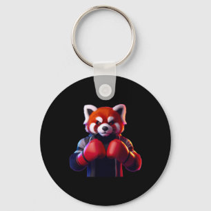 Boxing Red Panda Boxer Kickboxer Mma Fighter Comba Keychain