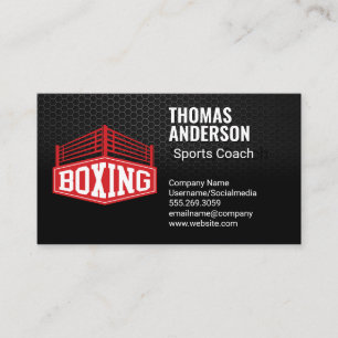 Boxing Ring Competitive Sports Business Card