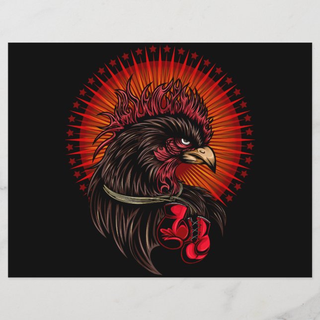 Boxing Rooster (Front)