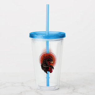 Boxing Rooster Acrylic Tumbler