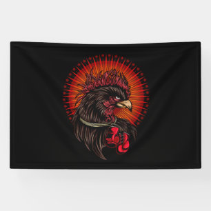 Boxing Rooster Banner