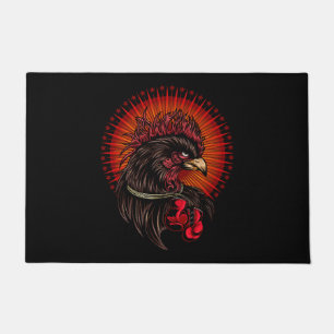 Boxing Rooster Doormat