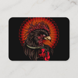 Boxing Rooster Enclosure Card