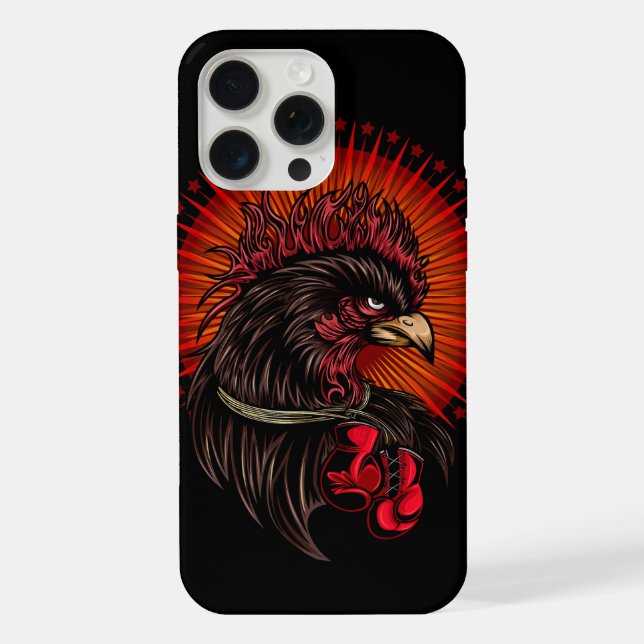Boxing Rooster iPhone Case (Back)