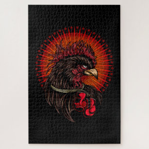 Boxing Rooster Jigsaw Puzzle