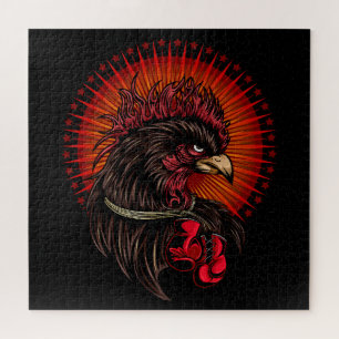 Boxing Rooster Jigsaw Puzzle