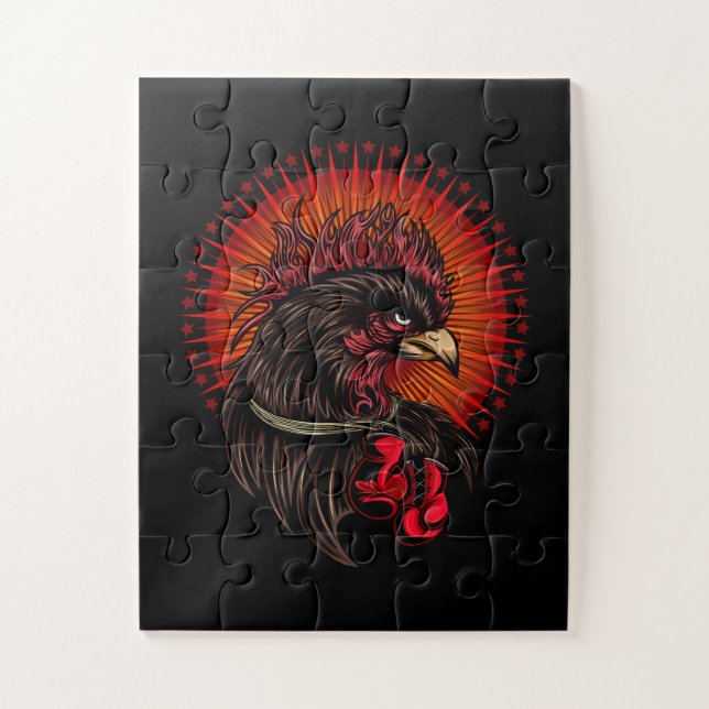 Boxing Rooster Jigsaw Puzzle (Vertical)