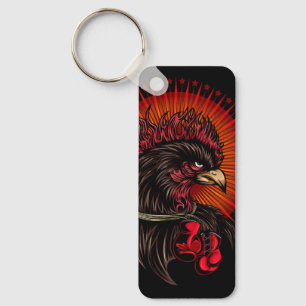 Boxing Rooster Keychain