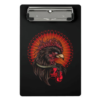 Boxing Rooster Mini Clipboard