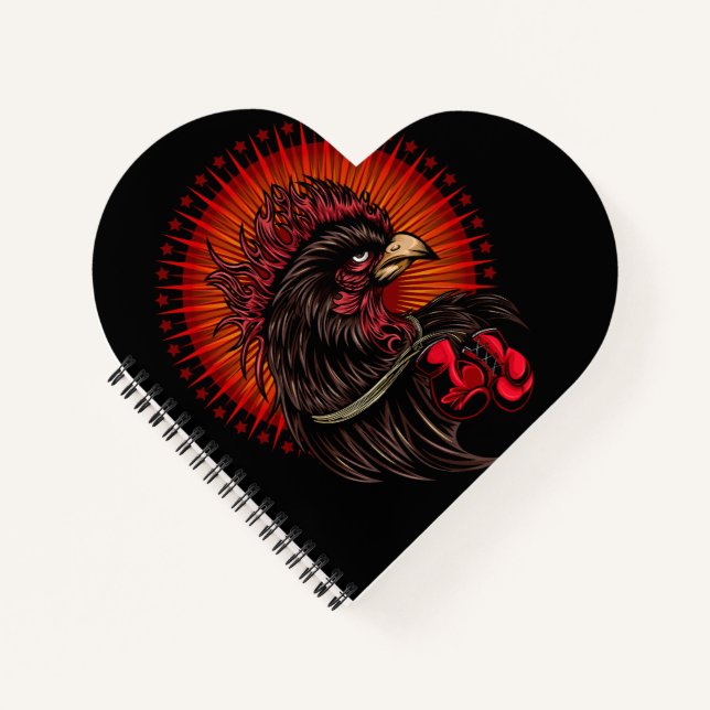 Boxing Rooster Notebook (Front)