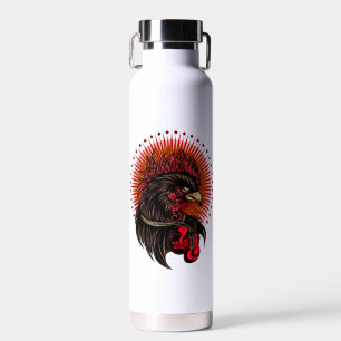 Boxing Rooster Water Bottle