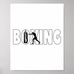 Boxing Sandbag Boxer For Men Boys  Poster